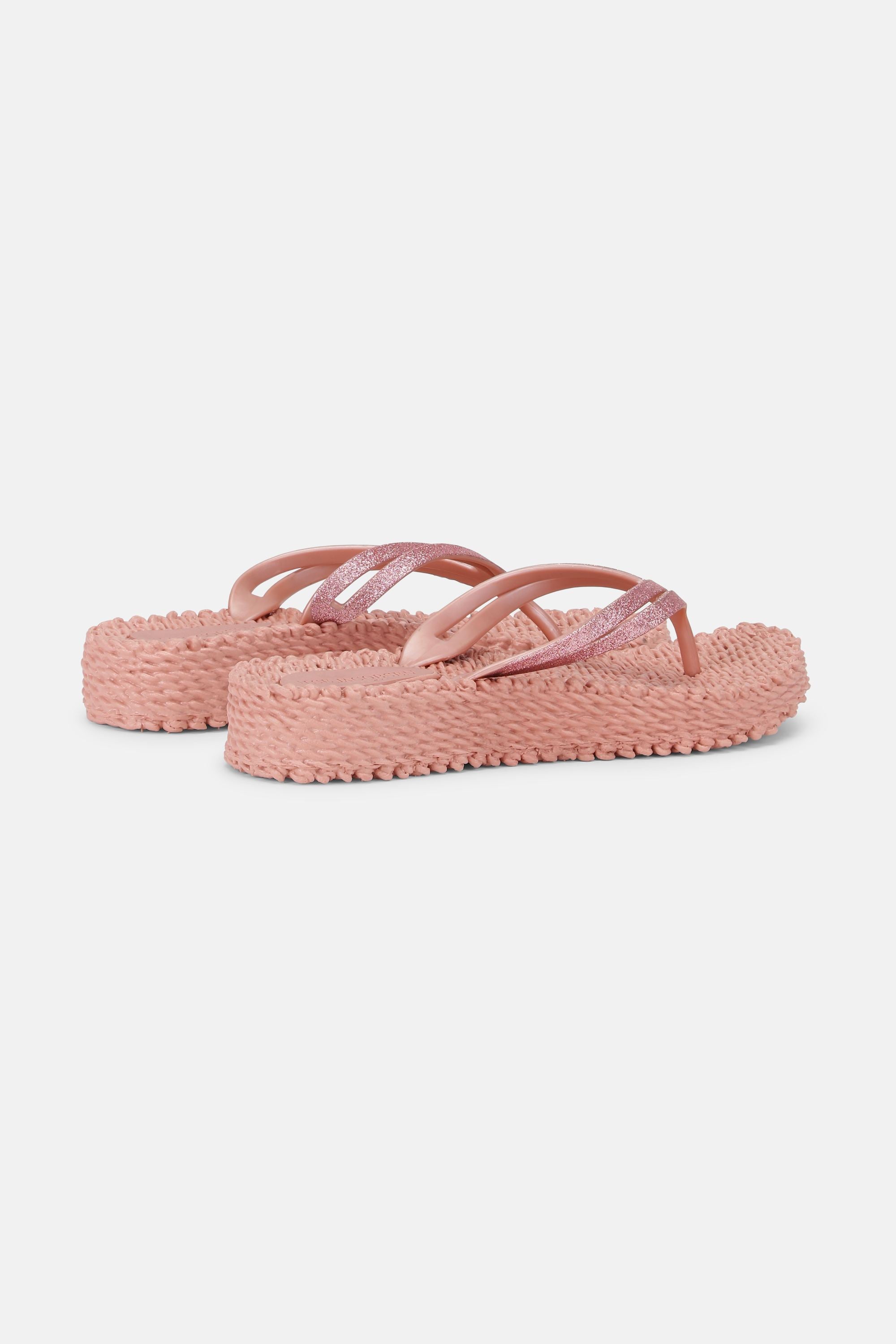 Plateau Flip-Flops Glitter - Misty Rose